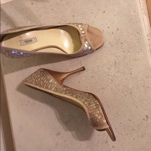 Prada embellished sandals!(Italy)